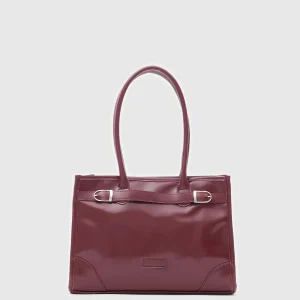 Stylish Burgundy Tote Bag