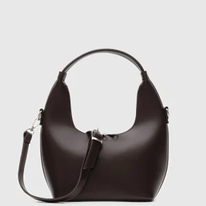 Chic Brown Faux Leather Handbag