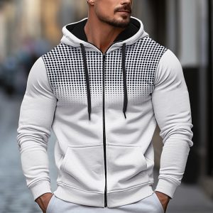 Color Block Full Zip Hoodie